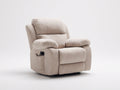 Liegesessel mit Cordbezug 96 x 93 x 105 cm - Beige - elektrische Relaxfunktion