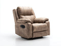 Liegesessel aus Stoff 92 x 98 x 105 cm - Taupe - manuell verstellbares Komfortdesign