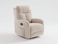 Liegesessel aus Cordstoff 88 x 96 x 108 cm - Beige - elektrisch verstellbares Komfortdesign